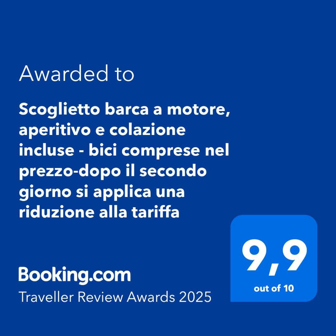 Scoglietto Fiumicino, Aperitivo E Colazione Incluse - Bici Comprese Nel Prezzo- Barca A Motore Exterior foto